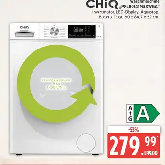 Marktkauf Chiq waschmaschine „pfl80141m3xwga“ Angebot