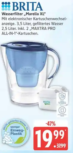 Marktkauf Brita wasserfilter „marella xl“ Angebot