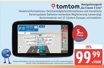 Marktkauf Tomtom navigationsgerät go classic 5 lite Angebot