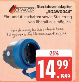 Marktkauf Schwaiger steckdosenadapter soaw0044 Angebot
