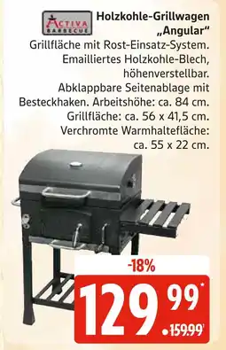 Marktkauf Activa holzkohle-grillwagen „angular“ Angebot