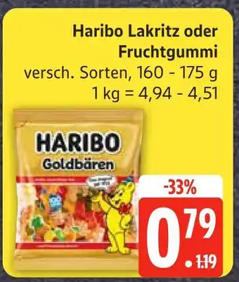 Edeka Haribo haribo lakritz Angebot