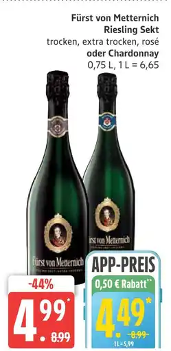 Marktkauf Fürst von metternich riesling sekt Angebot