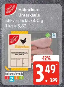 Edeka Gutes gewissen hähnchen-unterkeule Angebot