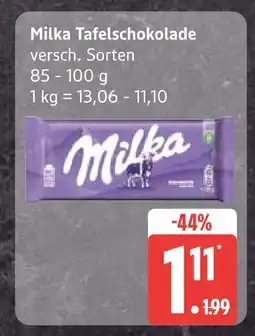 Edeka Milka tafelschokolade Angebot