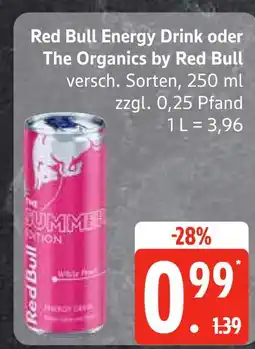 Edeka Red bull red bull energy drink oder the organics by red bull Angebot