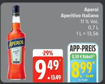 Edeka Aperol aperitivo italiano Angebot