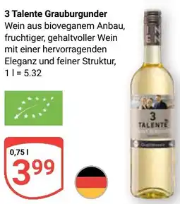 Globus 3 Talente Grauburgunder Angebot