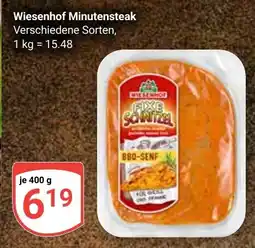 Globus Wiesenhof Minutensteak Angebot