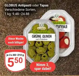 Globus GLOBUS Antipasti oder Tapas Angebot