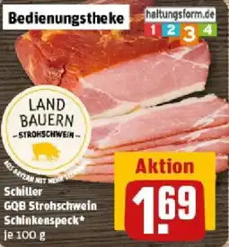 REWE Schiller GQB Strohschwein Schinkenspeck Angebot