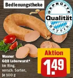 REWE Wasner GQB Leberwurst Angebot