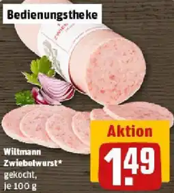 REWE Wiltmann Zwiebelwurst Angebot