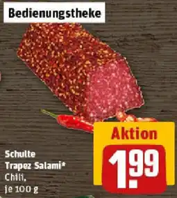 REWE Schulte Trapez Salami Angebot