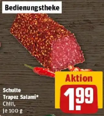 REWE Schulte Trapez Salami Angebot