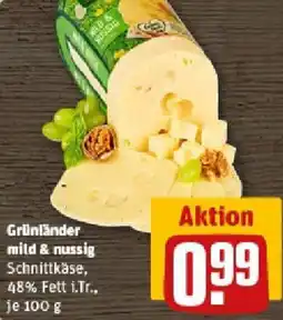 REWE Grünländer mild & nussig Angebot