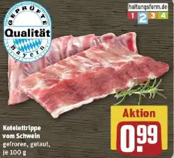 REWE Kotelettrippe vom Schwein Angebot