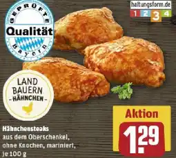 REWE Hähnchensteaks Angebot