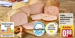 REWE Schiller GQB Strohschwein Backleberkäse Angebot