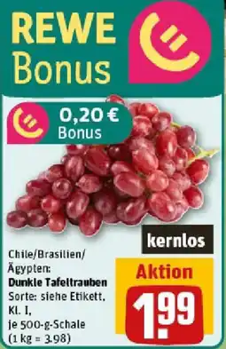 REWE Dunkle Tafeltrauben Angebot