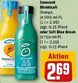 REWE Innocent Direktsaft oder Saft Blue Break Angebot