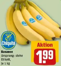 REWE Chiquita Bananen Angebot