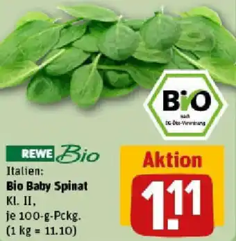 REWE Bio Baby Spinat Angebot