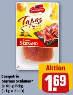 REWE Campofrio Serrano Schinken Angebot