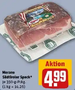 REWE Merano Südtiroler Speck Angebot