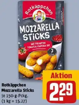 REWE Rotkäppchen Mozzarella Sticks Angebot