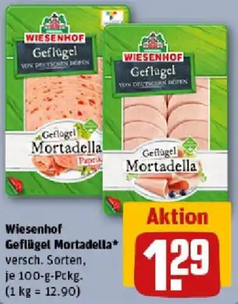REWE Wiesenhof Geflügel Mortadella Angebot