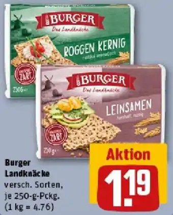 REWE Burger Landknäcke Angebot