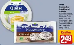 REWE Loose Hausmacher Handkäse mit Kümmel oder Quäse mild Angebot