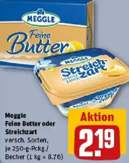 REWE Meggle Feine Butter oder Streichzart Angebot