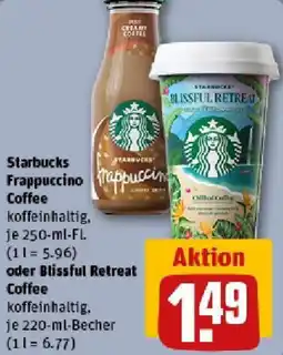 REWE Starbucks Frappuccino Coffee oder Blissful Retreat Coffee Angebot