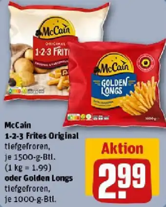 REWE McCain 1-2-3 Frites Original oder Golden Longs Angebot