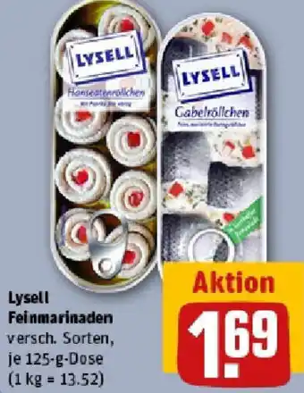 REWE Lysell Feinmarinaden Angebot
