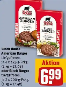 REWE Block House American Burger oder Block Burger Angebot