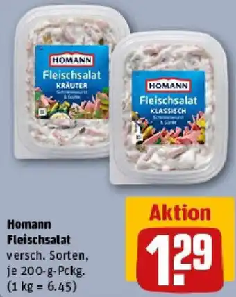 REWE Homann Fleischsalat Angebot