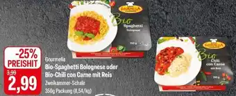 Feneberg Gourmella Bio-Spaghetti Bolognese oder Bio-Chili con Carne mit Reis Angebot