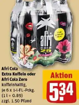 REWE Afri Cola Extra Koffein oder Afri Cola Zero Angebot