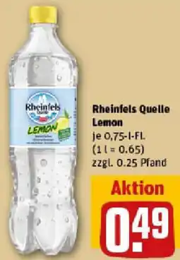 REWE Rheinfels Quelle Lemon Angebot