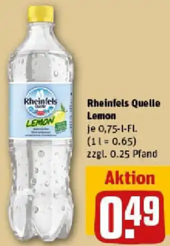 REWE Rheinfels Quelle Lemon Angebot