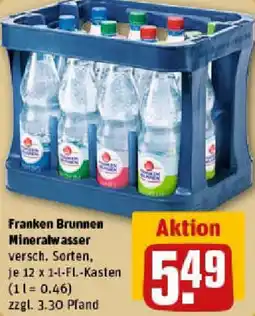 REWE Franken Brunnen Mineralwasser Angebot