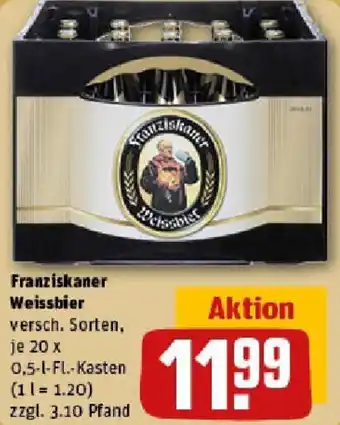 REWE Franziskaner Weissbier Angebot