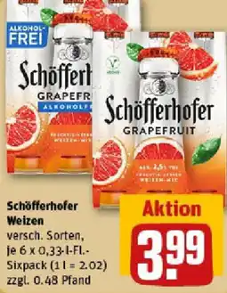 REWE Schöfferhofer Weizen Angebot