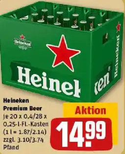 REWE Heineken Premium Beer Angebot