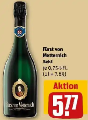 REWE Fürst von Metternich Sekt Angebot