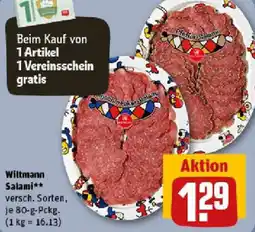 REWE Wiltmann Salami Angebot