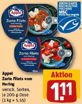 REWE Appel Zarte Filets vom Hering Angebot